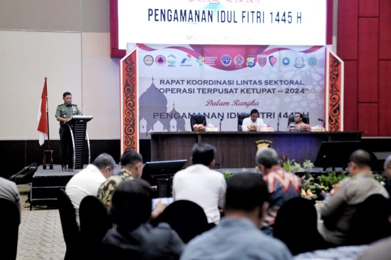 Pangdam XIV/Hasanuddin Menghadiri Rakor Lintas Sektoral Operasi Terpusat Ketupat 2024